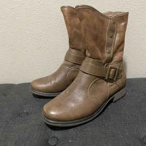 Bare traps half boot bootie brown
